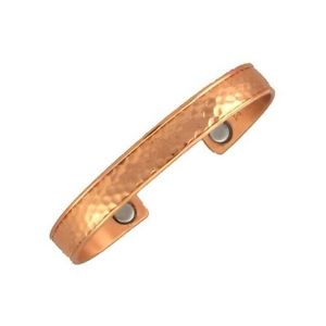 【送料無料】ブレスレット　アクセサリ―　セルジオカフブレスレットsergio lub magnetic copper cuff bracelet hammered copper medium