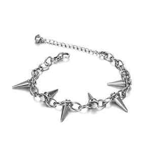 【送料無料】ブレスレット アクセサリ― ギアピラミッドスパイクブレスレットkホワイトゴールドgeared pyramid spike bracelet 18k white gold