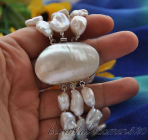 【送料無料】ブレスレット　アクセサリ―　z4960 3strands 8 baroquekeshi reborn pearlメイブz4960 3strands 8 baroque white keshi reborn pearl bracelet mabe clasp