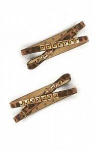 【送料無料】ブレスレット　アクセサリ&mdash;　ゴージャスセットストラップブレスレットバーニングマンgorgeous cabi animal leather et cetera ankle straps bracelets burning man｜hokushin