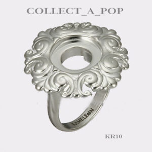 【送料無料】ブレスレット　アクセサリ―　スターリングシルバーラウンドスクロールリングサイズ＃authentic kameleon sterling silver round scroll ring size 8 kr0108 retired