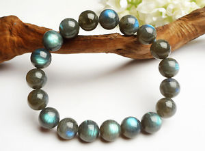 【送料無料】ブレスレット　アクセサリ―　ラウンドビーズブレスレットnatural blue light labradorite round beads nice bracelet aaa 11mm
