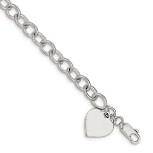 【送料無料】ブレスレット　アクセサリ―　スターリングシルバーファンシーリンクブレスレットsterling silver fancy link bracelet 16,485円