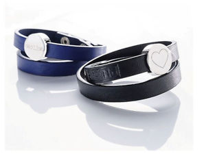 【送料無料】ブレスレット　アクセサリ―　ブレスレットexclusive bracelet made of leather with individual engraving g5736