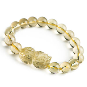 【送料無料】ブレスレット　アクセサリ―　シトリンドラゴンビーズブレスレットnatural citrine quartz crystal genuine dragon pi xiu beads bracelet 10mm aaaa 16,485円