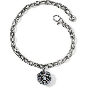 【送料無料】ブレスレット　アクセサリ&mdash;　ブライトン￣halo sphereボールシルバーblue purpleチェーンbracelet￣jf5223￣68brighton ~halo sphere ball silver blue purple crystal chain brace｜hokushin 17,005円