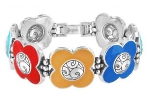 【送料無料】ブレスレット　アクセサリ&mdash;　listingbrighton berry nwtシルバーブレスレット listingbrighton berry nwt colorful enameled silver bracelet｜hokushin
