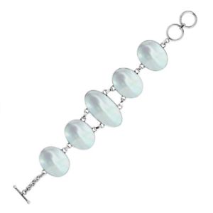 【貨物輸送無料】腕輪 付属品― スターリングリゾーツスターリングシルバーブレスレットsterling silver bracelet with mother of pearl ab1050mop