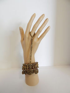 【貨物輸送無料】腕輪 付属品― ブレスレットリングハンドゴールドメタル＃弗 listingfree people bracelet ring hand gold metal dangles goldbarr 68  534