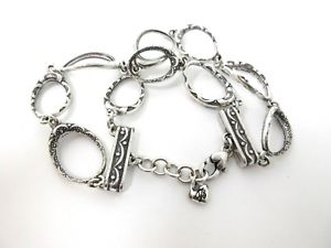 【貨物輸送無料】腕輪 付属品― ブライトン腕輪brighton silver double strand etched bracelet