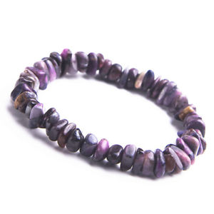 【貨物輸送無料】腕輪 付属品― カットビーズヒーリングブレスレット listinggenuine natural purple sugilite gemstone cut beads healing woman bracelet 9粍