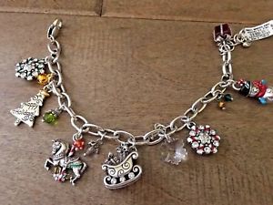 【貨物輸送無料】腕輪 付属品― ブライトンnwtクリスマスwonderlland引きつける腕輪brighton nwt christmas wonderlland charm bracelet