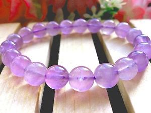 【送料無料】ブレスレット　アクセサリ―　アメジストラウンドビーズブレスレット9mm natural light color quartz crystal amethyst round beads bracelet gift bl3899 17,026円
