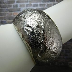 【送料無料】ブレスレット　アクセサリ―　アーウィンパールドームヒンジカフブレスレットerwin pearl molten silvertone textured dome hinged cuff bracelet