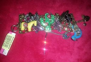 【送料無料】ブレスレット アクセサリ— ジョンソンブレスレットサボテンタグbetsey johnson bracelet cactus horse bird feather wtag|hokushin
