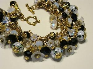 【送料無料】ブレスレット　アクセサリ―　ブレスレットクリスタルガラスチェーン
