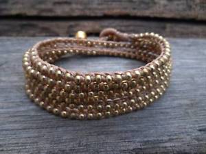 【送料無料】ブレスレット　アクセサリ―　ラップブレスレット2 wrap brass bracelet