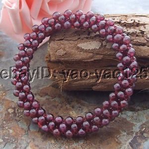 【送料無料】ブレスレット　アクセサリ―　ラウンドガーネットブレスレットk050609 8 round garnet bracelet