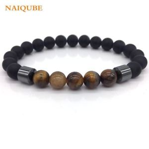 【送料無料】ブレスレット　アクセサリ―　マットブレスレットビーズjewelry 8mm matte bead with column bracelet for women men charm