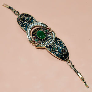 【送料無料】ブレスレット　アクセサリ―　ルビーemberaldトルコzariconh 63ruby emberald solid copper turkish zaricon bracelet h 63