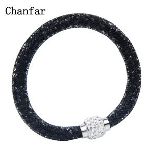 【送料無料】ブレスレット　アクセサリ―　デメッシュハルツas de35048 net crystal ball magnetischer haken einzel mesh zink legierung harz