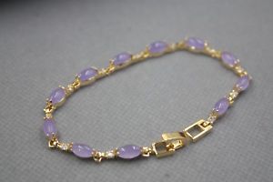 【送料無料】ブレスレット　アクセサリ―　gpリンク748ブレスレットポンドfashion gp alloy purple chalcedony womens drop link bracelet 748l