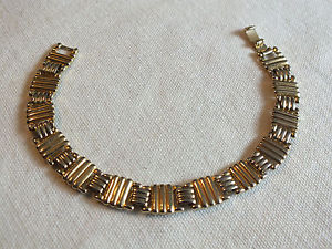 【送料無料】ブレスレット　アクセサリ―　ブレスレットクラスプゴールドトーンリンクワイドニースbeautiful bracelet clasp gold tone textured links 7 12 long x 12 wide nice