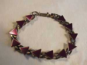 【送料無料】ブレスレット　アクセサリ―　クラスプブレスレットゴールドトーンパープルエナメルワイドbeautiful clasp bracelet gold tone purple enamel 7 38 long x 12 wide cute