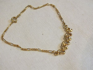 【送料無料】ブレスレット　アクセサリ―　ブレスレット147x 14beautiful clasp bracelet gold tone tiny bows 7 14 long x 14 wide dainty