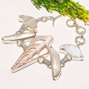 【送料無料】ブレスレット　アクセサリ―　シェルパールシルバーファッションジュエリーブレスレットturrtella shell biwa pearl silver fashion jewelry bracelet sb1718