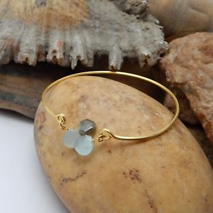 【送料無料】ブレスレット　アクセサリ―　イエローゴールドメッキアクアハンドメイドブレスレットyellow gold plated aqua chalcedony amp; labradorite gemstone handmade bracelets