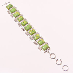【貨物輸送無料】腕輪 添え物― ターコイズブレスレットwinsome turquoise gemstone handmade jewelry bracelet 78 a551