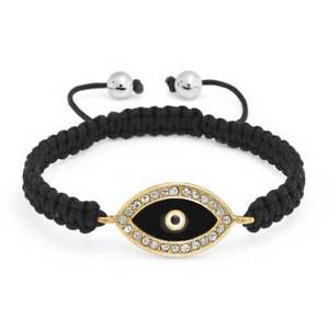 【貨物輸送無料】腕輪 添え物― 霊感腕輪gold plated evil eye crystal shamballa inspired bracelet