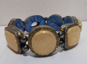 【送料無料】ブレスレット　アクセサリ―　チコリバーシブルストレッチブレスレットchicos reversible blueneutral stretch bracelet 13,075円