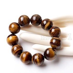 【送料無料】ブレスレット　アクセサリ&mdash;　イエロータイガーアイビードジュエリーブレスレットnatural 20mm yellow tiger eye stone gemstone beads men jewelry bracelet 8 aaa｜hokushin