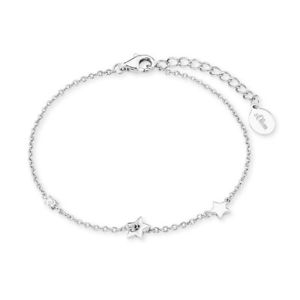 【送料無料】イタリアン　ブレスレット　オリバージュエルカフs oliver jewel bracciale da donna argento cos pure stella con zirconi 2020062｜hokushin