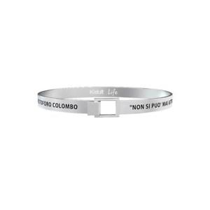 【送料無料】イタリアン　ブレスレット　マンブレスレットスチールkidult uomo bracciali acciaio philosophy non si pu mi 731189