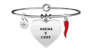 【送料無料】イタリアン　ブレスレット　ブレスレットスチールkidult bracciali acciaio irony anema 731227