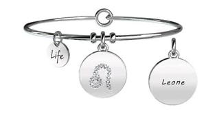 【送料無料】イタリアン　ブレスレット　ブレスレットスチールシンボルレオーネロイヤルkidult bracciali acciaio symbols leone regale 231583｜hokushin