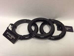 【送料無料】イタリアン　ブレスレット　デベナムズブラックブレスレットdebenhams elastico nero esclusivo set bracciale a forma di ovale