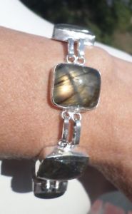 【送料無料】イタリアン　ブレスレット　ブレスレットアルジェントブラbracelet argent 925 et labradorite bra101｜hokushin