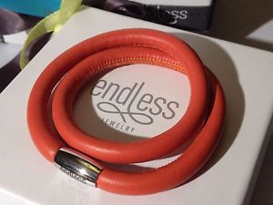 【送料無料】イタリアン　ブレスレット　コーラルジュエリーカフシルバーダブルワイヤーバックルendless jewelry corallo bracciale doppio filo fibbia in argento 36cm rrp 50