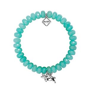 【送料無料】イタリアン　ブレスレット　ミームロンドンターコイズトルコメノウブレスレットmeme london, when pigs fly, turquoise agate bracelet