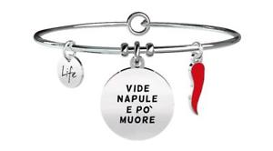 【送料無料】イタリアン　ブレスレット　ブレスレットスチールkidult bracciali acciaio irony vide napule 731229｜hokushin