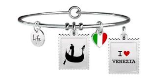 【送料無料】イタリアン　ブレスレット　ブレスレットスチールヴェニスkidult bracciali acciaio free time venezia 731235