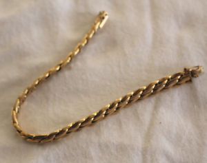 【送料無料】イタリアン　ブレスレット　ブレスレットプレートプラークパーbracelet maille plate en plaque or par murat ref 121