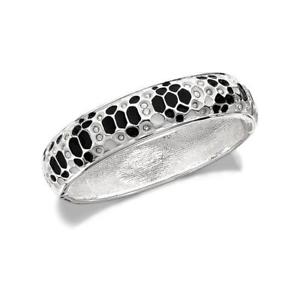 【送料無料】イタリアン　ブレスレット　メタルブレスレットスチールスワロフスキーエナメルbracciale rigido guess ubb81330 donna acciaio swarovski nero smaltato jewelry