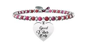 【送料無料】イタリアン　ブレスレット　ブレスレットスチールkidult bracciali acciaio agata philosophy cuore positivita 731448