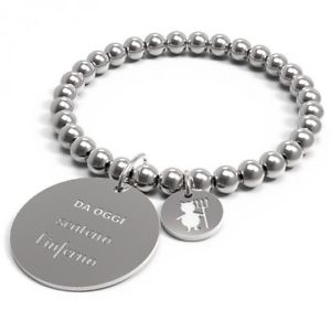【送料無料】イタリアン　ブレスレット　カフb4526 bracciale 10 buoni propositi da oggi scateno linferno