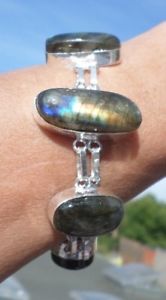 【送料無料】イタリアン　ブレスレット　ブレスレットアルジェントブラトップbracelet argent 925 et labradorite bra82